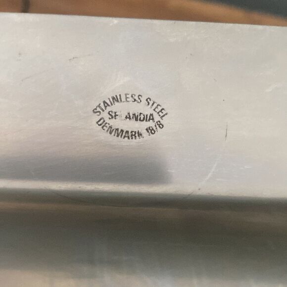 Vintage Selandia 18/8 Stainless Steel Large Serving Tray Made in Denmark - Picture 6 of 8